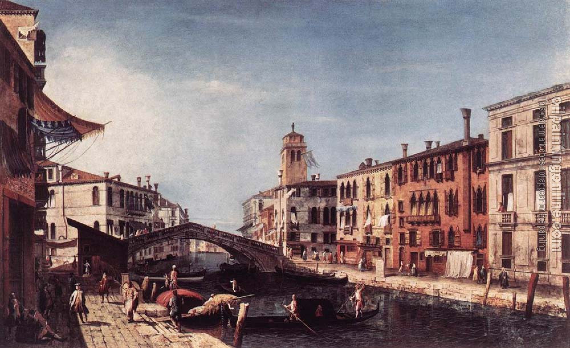 Michele Marieschi - View of the Rio di Cannareggio